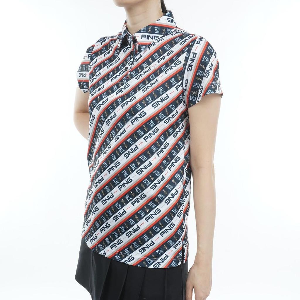 Ping Apparel Women's Short Sleeve Polo Shirt (Bias Logo, Compatible with Sets) / Golf / 622-3160200 100_Red M