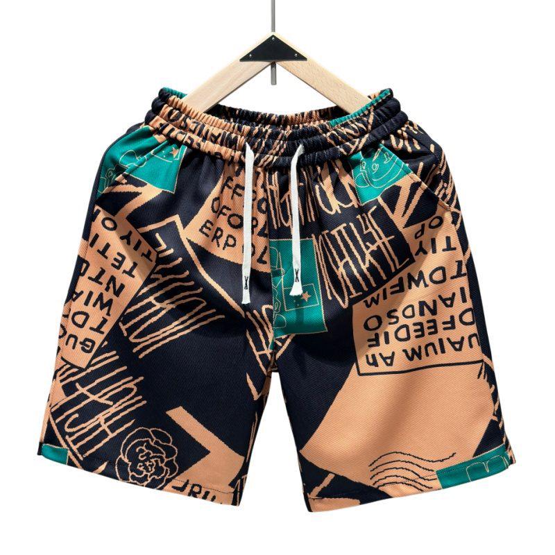 Men's Trendy Versatile Beach Pants: Summer Casual, Loose, Slimming, High-Grade Sports Shorts