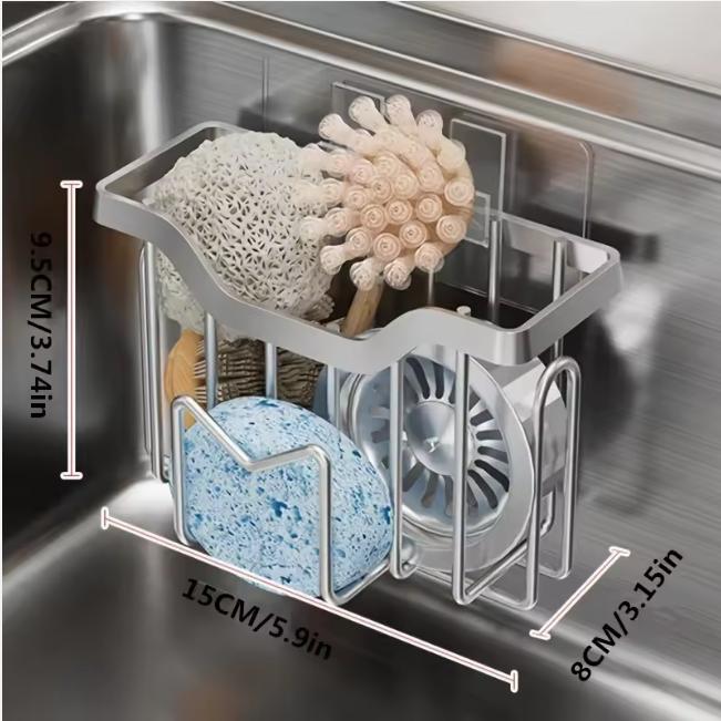 

2025 Тримач губки для кухонної раковини Рухливий тримач щітки Вішалка для посуду Вішалка Caddy Малий в органайзері Кошик для аксесуарів
