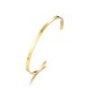Candid Style Knot Cuff Bangle for Women,Gold Color Stainless Steel Elegant Tie Charm Bracelets, BFF Sisters Party Jewelry