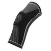 Knee Brace Knitted Nylon Sleeve with Silicone Pad for Working Out Running Sports Protector Black