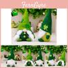 Green Leaf Festival Decorations Charming Gnome Figurine St Patrick's Day Clover Display
