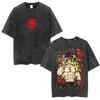 Anime The Seven Deadly Sins Lion's Sin of Pride Escanor Vintage Washed T Shirt Clothing Manga Retro Oversized T-shirts Unisex