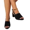 Fashion 2025 Hot Sale Summer Peep Toe Women's Elegant Sandals Outdoor Fashion Buckle Strap Shoes Solid Chunky Heels Plus Size Sandals