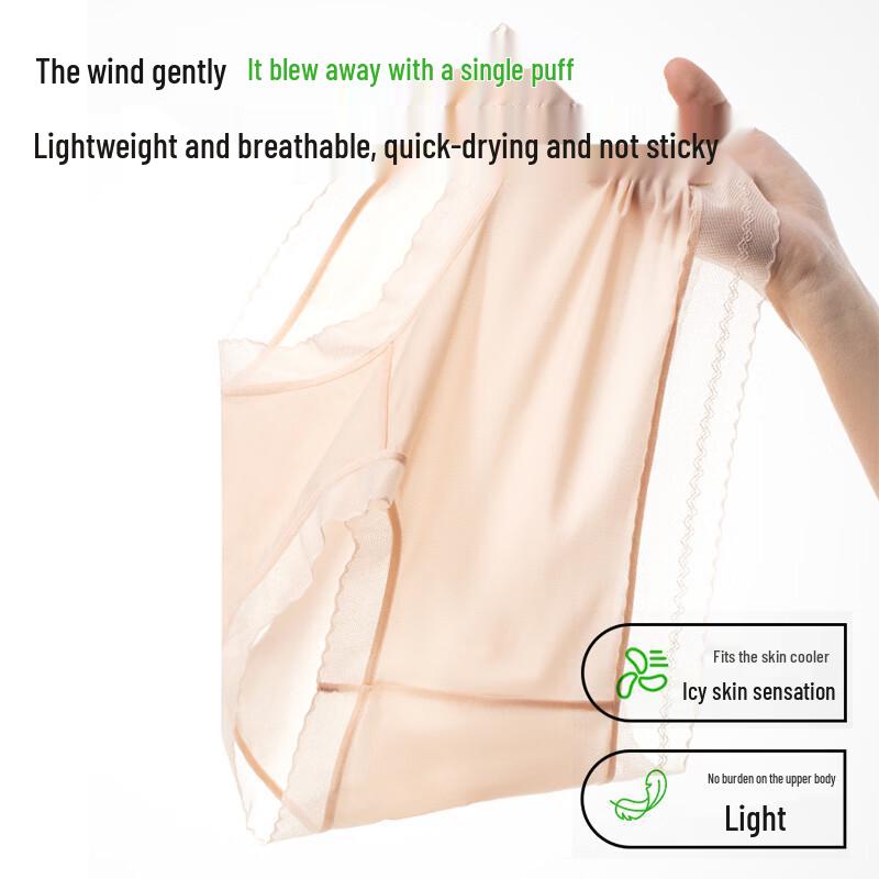 Urban Lady Damen Eis Seide Antibakteriell Hohe Taille Nahtlos Slips