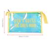 Mulitfunction PVC Handbag Transparent Women Girl Wallet Cosmetic Bag   Card Holder