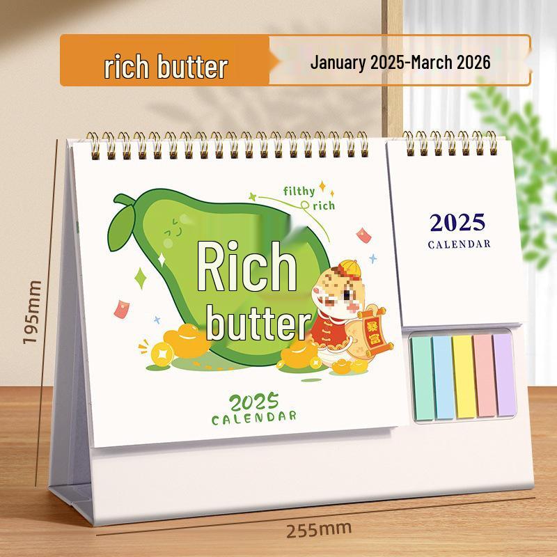 

2025 Creative Desk Calendar: Customizable Office Memo & Ornament