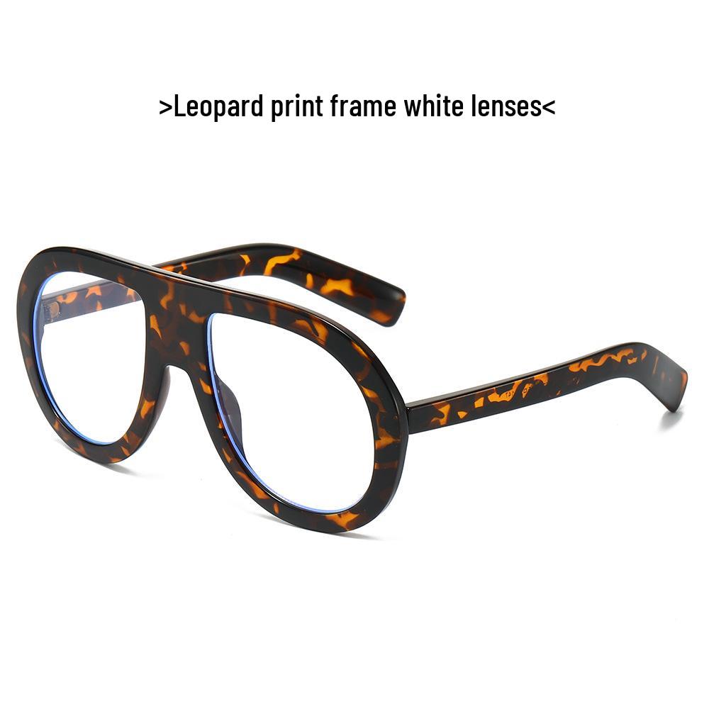 New Women's Large Frame European American Sunglasses - Trendy Goggle Style Fashion with High-End Feel