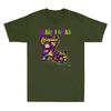 Mardi Gras New Orleans Louisiana Map Tuesday Funny Costume Vintage Unisexs Tshirt