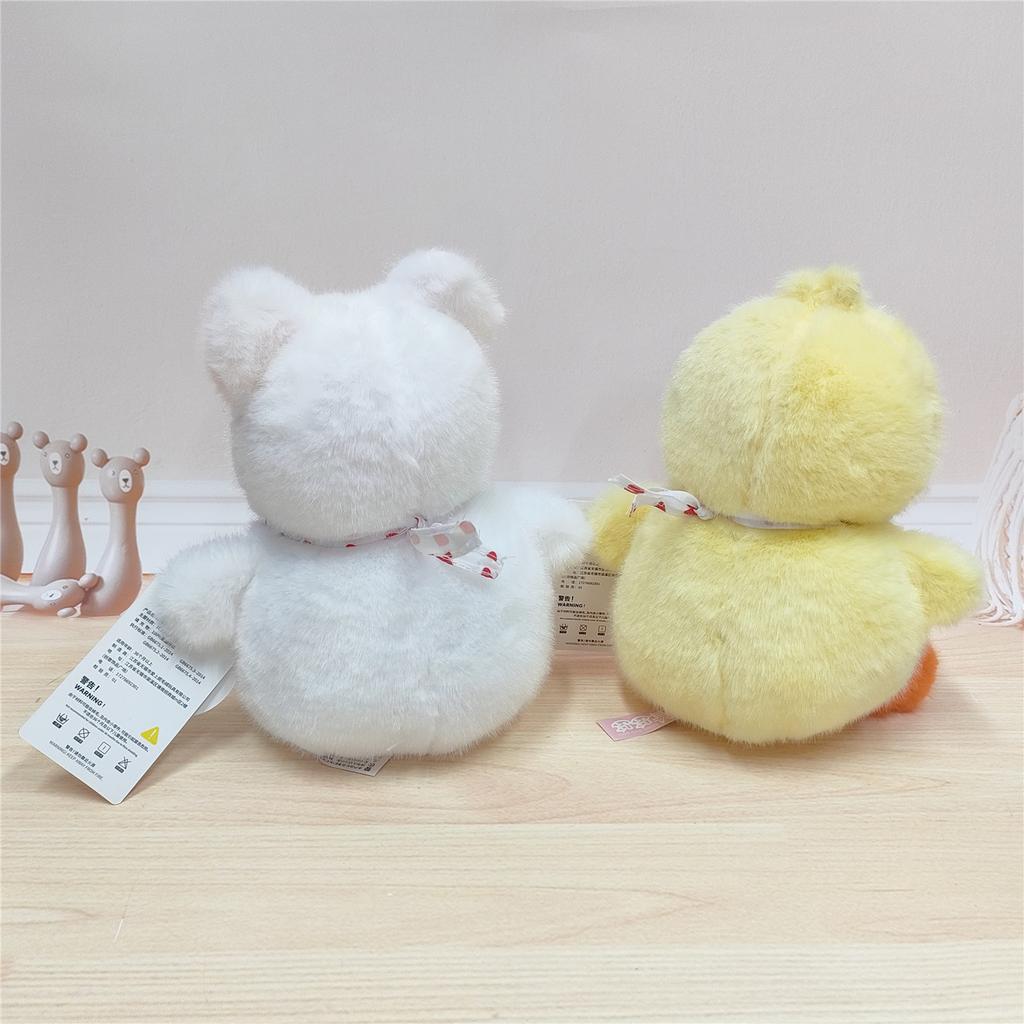 Cute Dundu Series Scarf Duck Plush Toys West Highland Dog Companionship and Comfort Doll Children's Toys