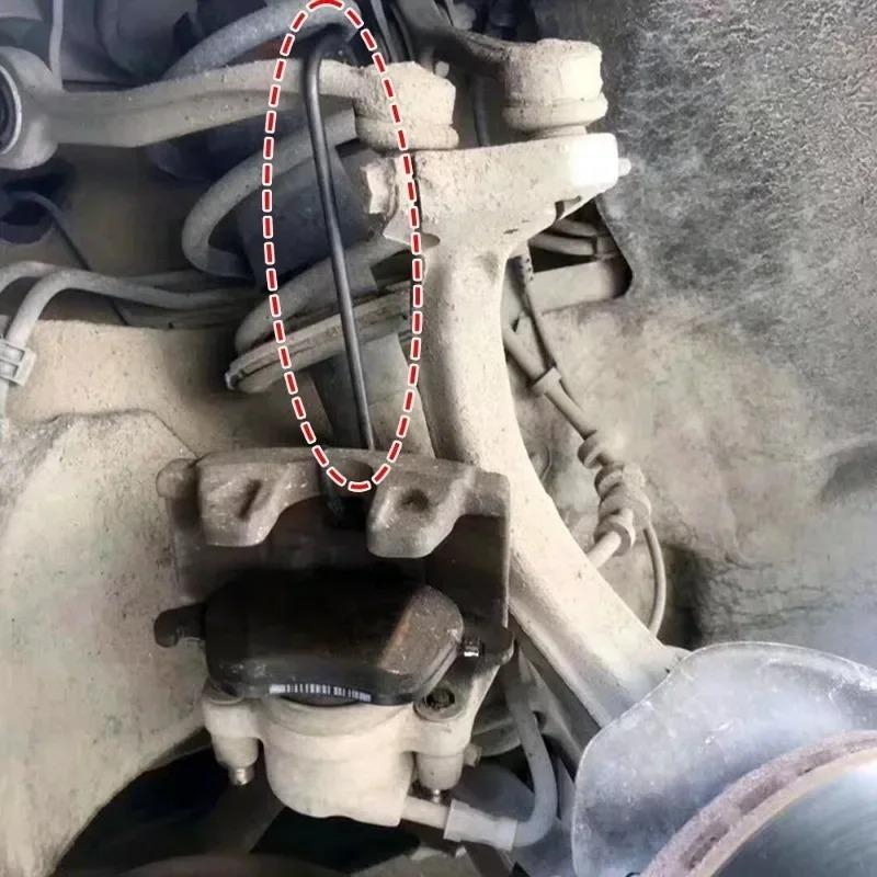 S-Shape Hanger Car Caliper Hook Tool Brake Caliper Hanger Hooks with Rubber Tips for Bearing Axle Automotive Accessories 4/1pcs