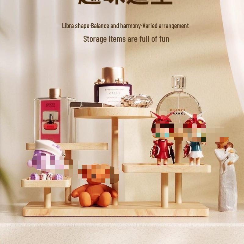 2025 Kreativt massivt trä smyckesställ