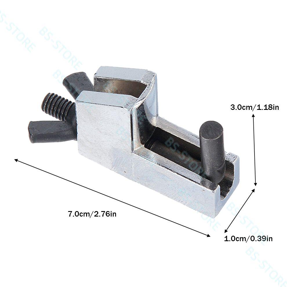 2PC Heavy-Duty Metal Ferrule Hose Clamp Set Small Hose Pincher Clamp Tool for Automotive Repair and Vacuum Hose Line Clamping