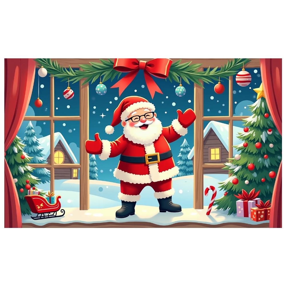 Yuletide Background Gift Boxes Noel Backdrop Christmas Banner Festive Ornaments Festive Banner For Christmas Party Winter Indoor