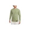 T Shirts Men's Oil Green Crew Neck Moderate Straight Fit DX0895-386