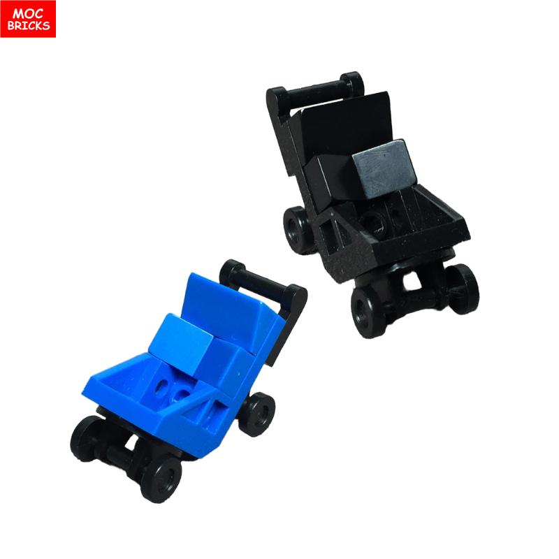 Non-Toxic Moc Bricks Baby Stroller Series Nursing Bottle Baby Figure Assembled Building Blocks Educational Toy For Children Gift