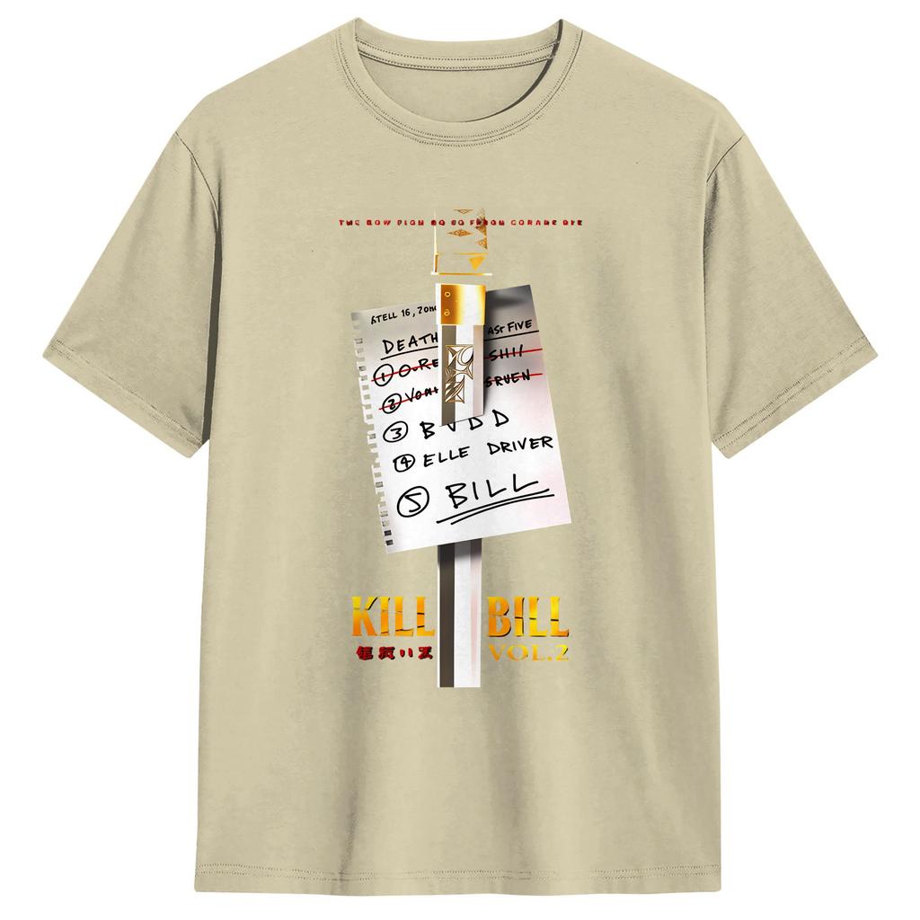 KILL BILL THE WHOLE BLOODY DROP Maglietta Estiva Vintage T-shirt in Cotone Harajuku Maglietta Per Coppia Top Casual