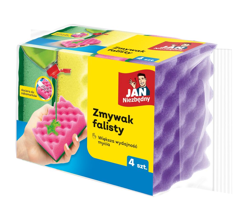 Jan Niezbędny Zmywak Uniwersalny Kuchenny Falisty 4 Szt.
