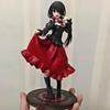 19Cm Date A Live Tokisaki Kurumi Anime Figure Cute Girl Model Toy Pvc Black Dress Dress Up Standing Model Car Model Ornaments