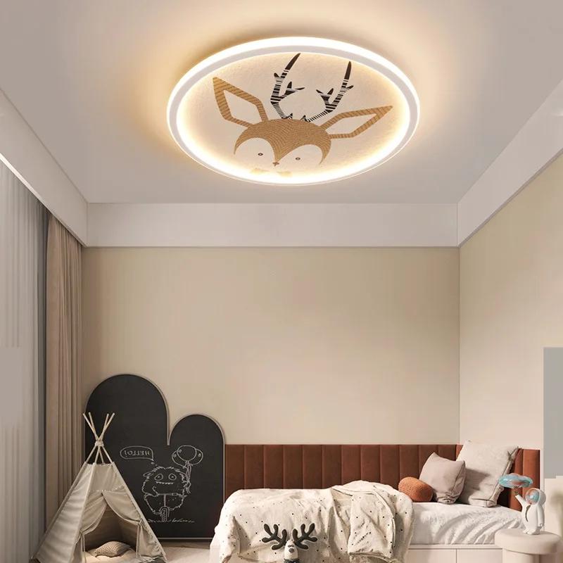 Modern minimalist LED ceiling light cute animal and children's room ceiling light creative bedroom acrylic lighting fixtures