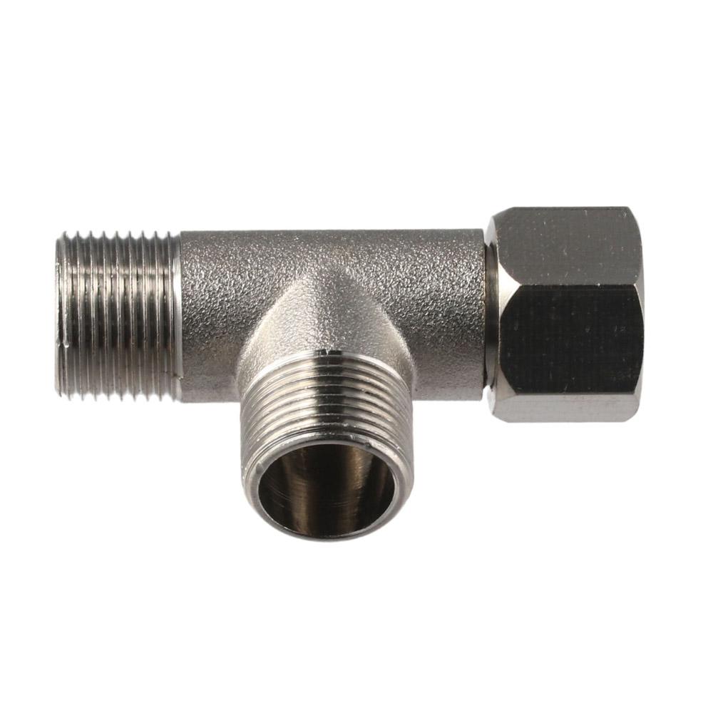 Coated Bidet T Adapter Brass 3 Way Splitter Tee Connector  Bidet