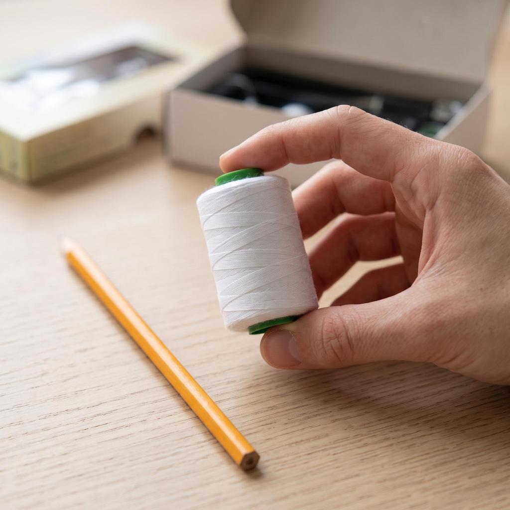 6xColorful Sewing Thread for Home Use, Cotton Hand Thread, Multicolor Spool White 1