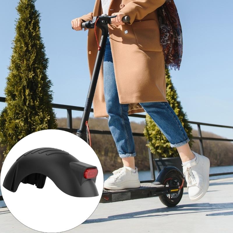 Parafango Ruota Anteriore/Posteriore Impermeabile per Scooter Parafanghi Allargati con Luci Posteriori per Parti di Scooter Elettrico Resistente