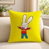 Cartoon Ssimon Rabbit Cushion Cover Shortplush Cushion Coverbreathableskinfriendlywashableroom Sofa Decor Gift