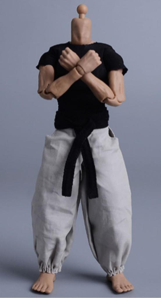 HiPlay ATStory 1/12 Scale Combat Suit 06FS047C T-Shirt, Belt, and Pants for Articulated Action Figures, Compatible with TBLeague Bodies