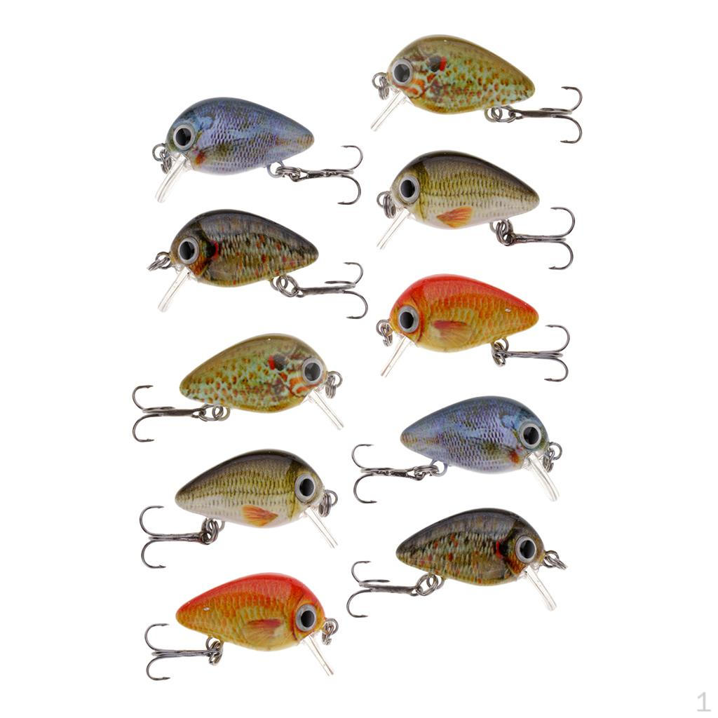 

10 шт. Micro Crank s Bass Swims снасти для ловли гольяна