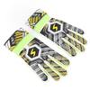 1 Pair Kids Soccer Gloves Latex Collision Resistance Football Goalkeeper Gloves for Grip Finger Guard Yellow Size 5