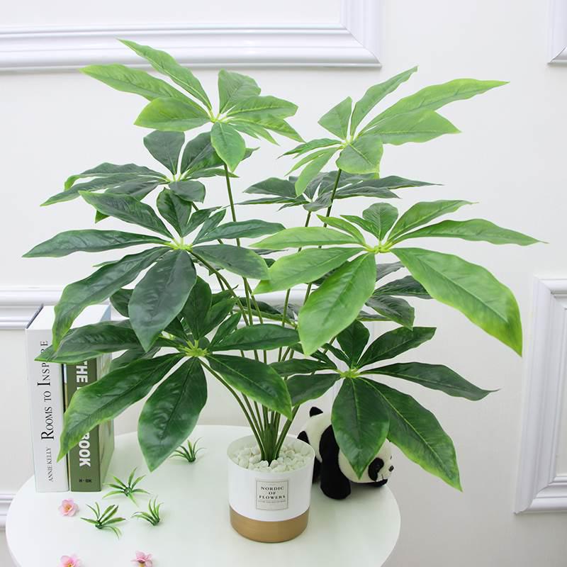 Artificial Bionic Green Plants: Floor-Standing Turtle Back Leaves Ornament for Living Room and Bedroom Decor