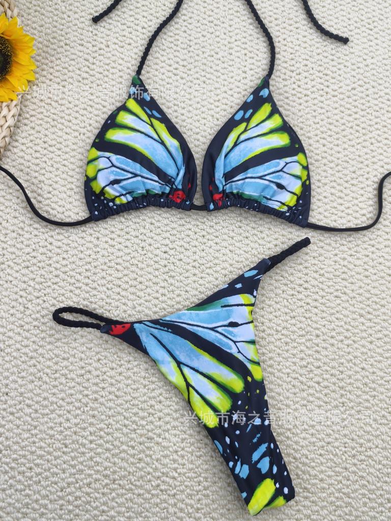Neuer Badeanzug geflochtener Bikini Schmetterling geteilter Bikini sexy Tanga Original-Bikini