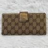 Used Gucci Box Included GG Canvas 212089 Long Wallet Women's GUCCI