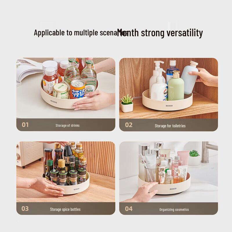 ecoco Double-Layer Rotating Kitchen Organizer