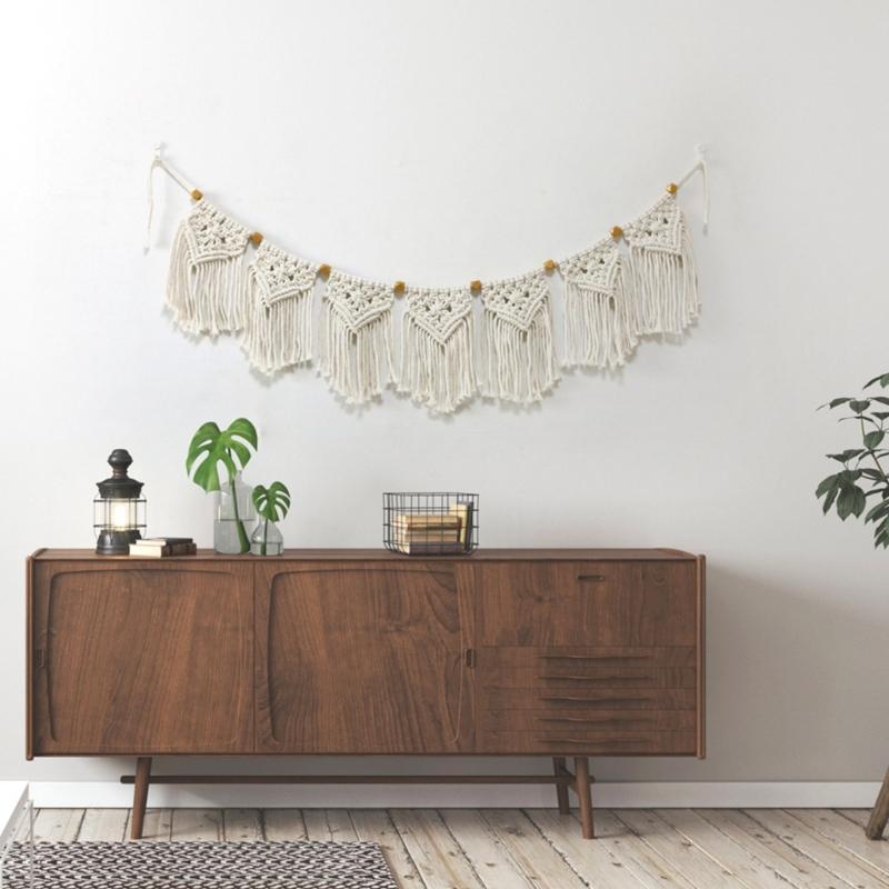 Handwovens Macrames Tapestry Wall Hanging Tapestry For Bedroom Ambiances Hanging Pendants Decoration Present for Family