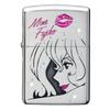 Lupin III Zippo Fujiko After Shower Silver Satin -