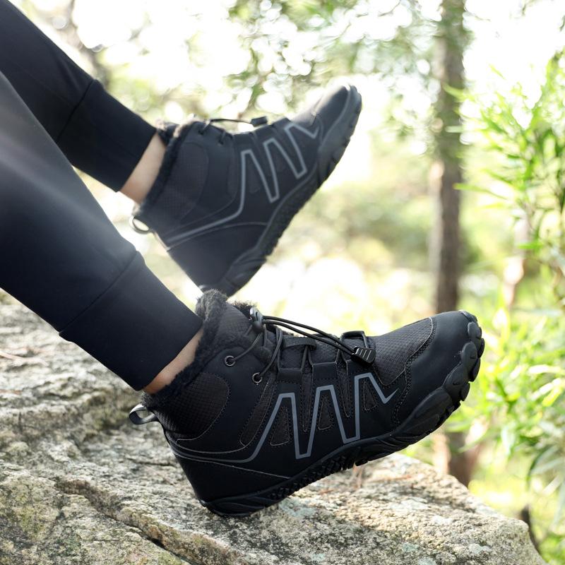 2025 New High-top Warm Velvet Thickened Men's Cotton Shoes Waterproof, Non-slip and Comfortable Boots Women's Mountaineering Shoes