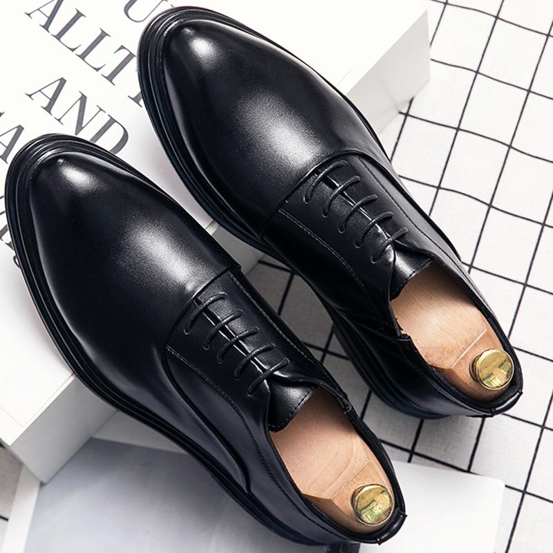 Trend Weddind Casual Business Leather Shoes For Men Classic Formal Social Oxford Leather Shoes High Quality Men's Dress Shoes
