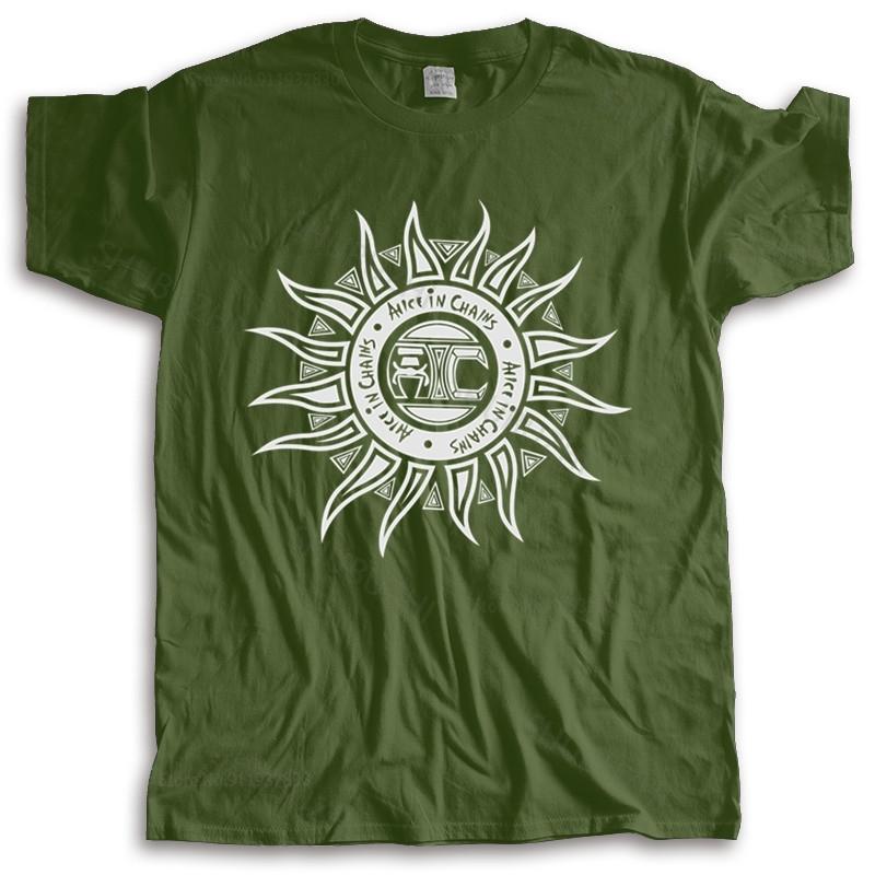T-shirt Cotton Tees ALICE IN CHAINS SHIRT ROCK HEAVY METAL GRUNGEALTERNATIVE MUSIC ALBUM Brand Top Tees Unisex Teeshirt