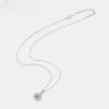 Moissanite Necklace for Women S925 Pure Silver Round Laboratory Diamond Pendant Fashionable Wedding Luxury Jewelry