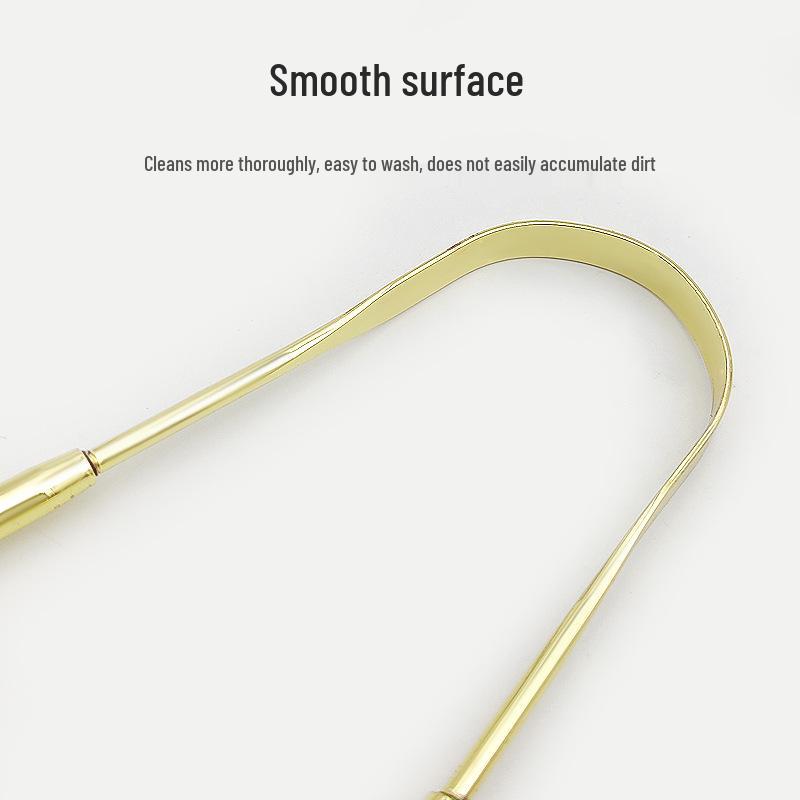 Stainless Steel U-Shaped Tongue Scraper for Oral Care