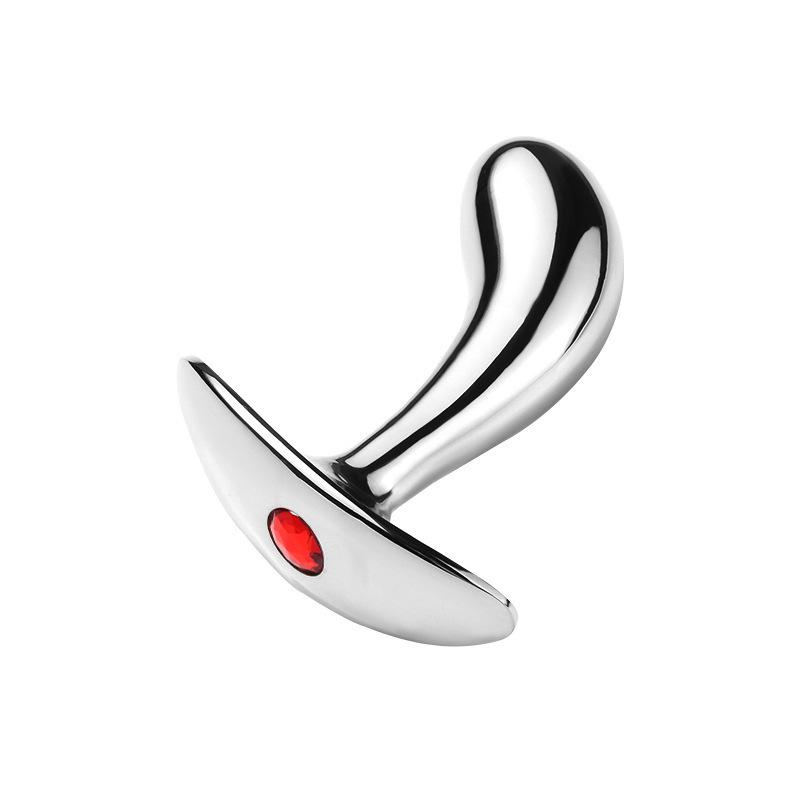 Gebogener Aluminiumlegierung Anale Plug für Männer und Frauen - G-Punkt Stimulation Erotisches Spielzeug
