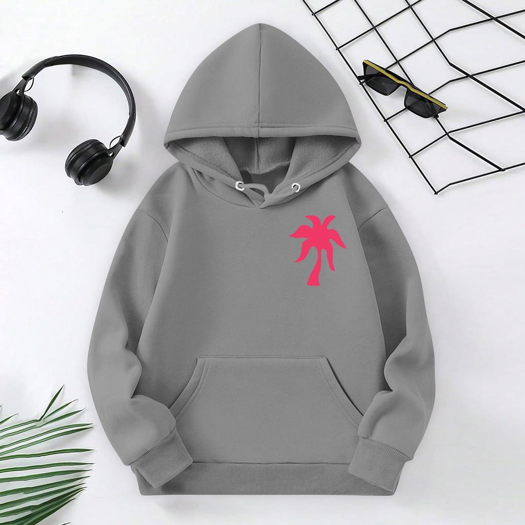 Dětské mikiny s volným potiskem sportovní košile s kapucí Módní sportovní košile