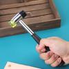 1 Stück 25 mm doppelseitiger Gummihammer mit weichem Gewinde für multifunktionales Handwerkzeug, Hartplastik und rutschfester Kunststoffgriff, perfektes Werkzeug