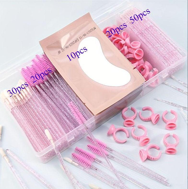 Professional Portable Wholesale 5 Grids Separated Transparent Arylic  Storage Box Rectangle Eyelashes Extension Tool Storage Box Mix розовый