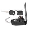 Motorcycle Helmet Lock Anti Theft Security Parts Fit Ninja 250/400 2018 Motorcycle Helmet Security Lock Aluminum Stainless Steel Black Silver