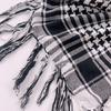 Adult Skin Friendly Kerchief Lattice Pattern Headscarf Tie Back Hair Kerchief