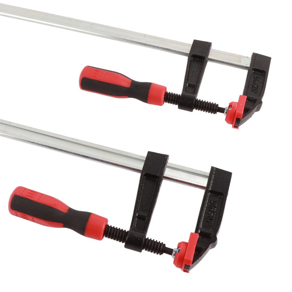 2Pcs Heavy Duty F Clamps Woodworking Bar Clips Quick Slide DIY Hand Tool Kit 80*600mm
