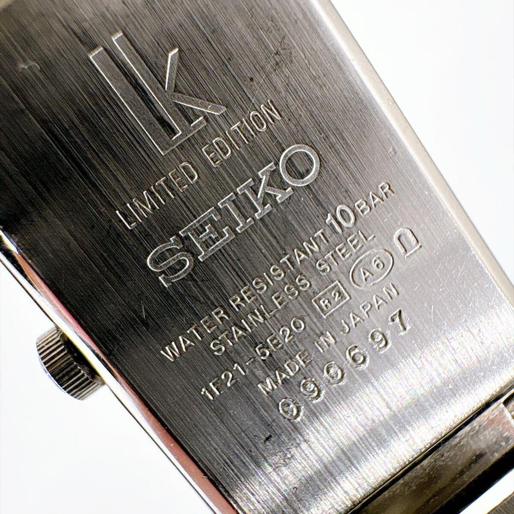 [New battery replacement/working item] SEIKO Rukia Ladies Watch Square Navy Blue Dial QZ Rectangular